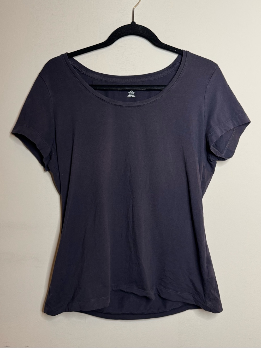 Land’s End Women's Basic Scoop Neck Tee Large